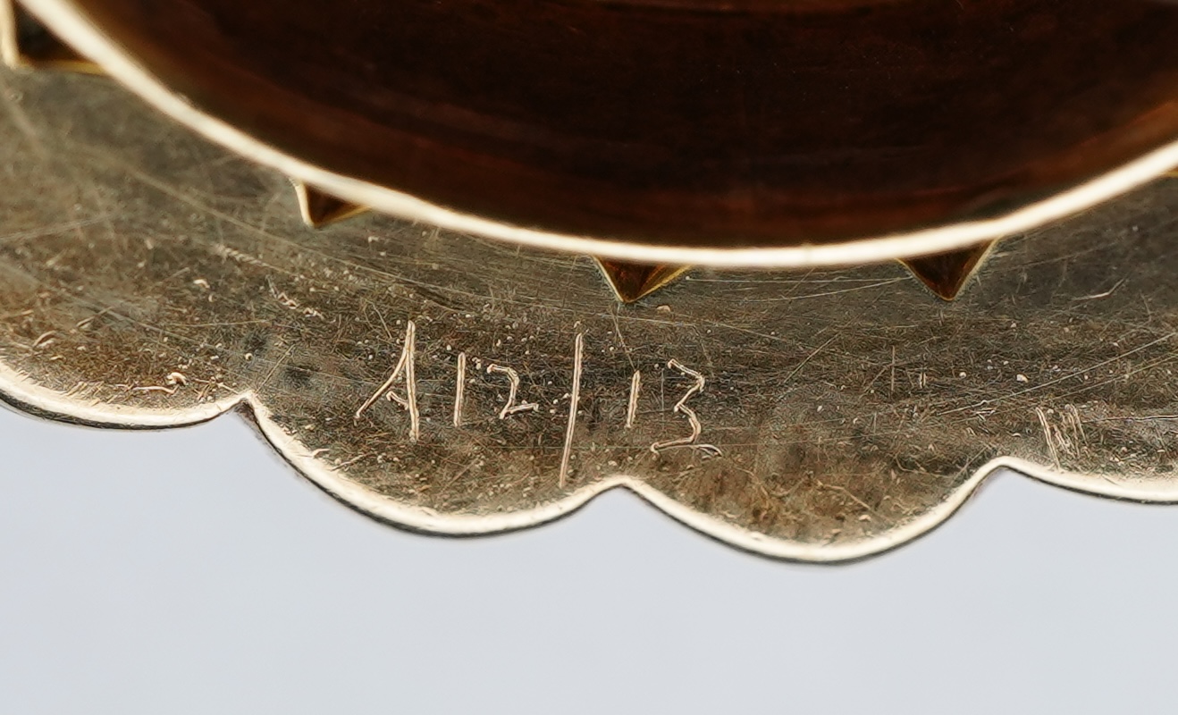 A Victorian topaz and pearl brooch, late 19th century